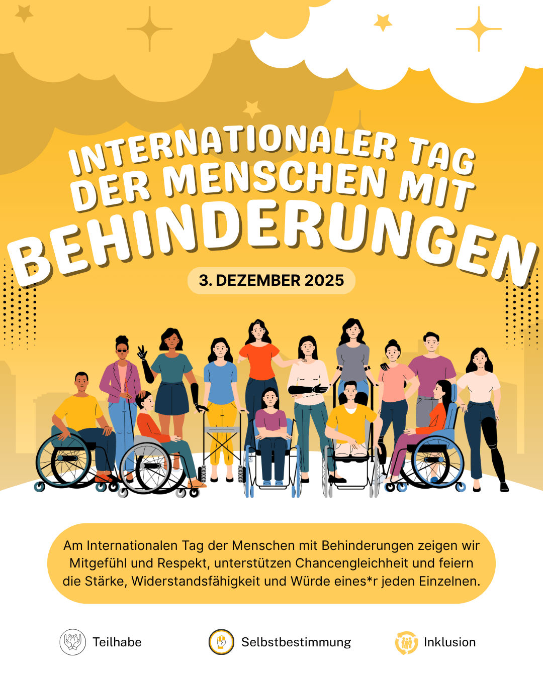 Internationaler Tag der Menschen mit Behinderungen